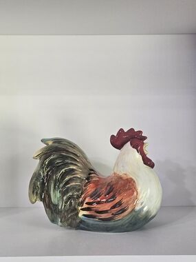 Cracker Barrel Rooster Sponge Scrubby Holder - Break Of Dawn
